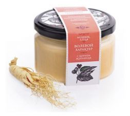 Алтайский мёд натуральный с корнем Женьшеня (250 г), Медовик Алтая