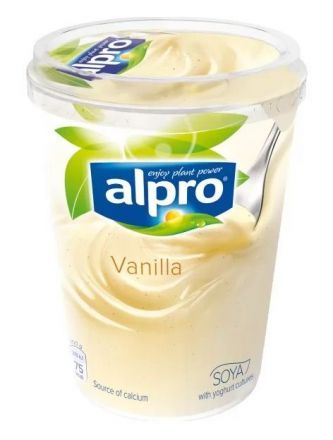 Десерт соевый йогуртный &quot;Ванильный&quot; обогащенный кальцием и витаминами (500 г), Alpro