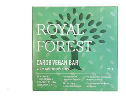 Шоколад Carob Vegan Bar (обжаренный кэроб) Royal Forest (75 г)