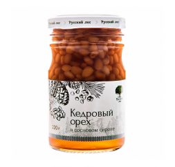 Кедровый орех в сосновом сиропе Русский лес (220 г)